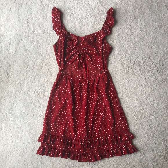 Nasty Gal Polka Dot Cut Out Dress - Picture 2 of 5